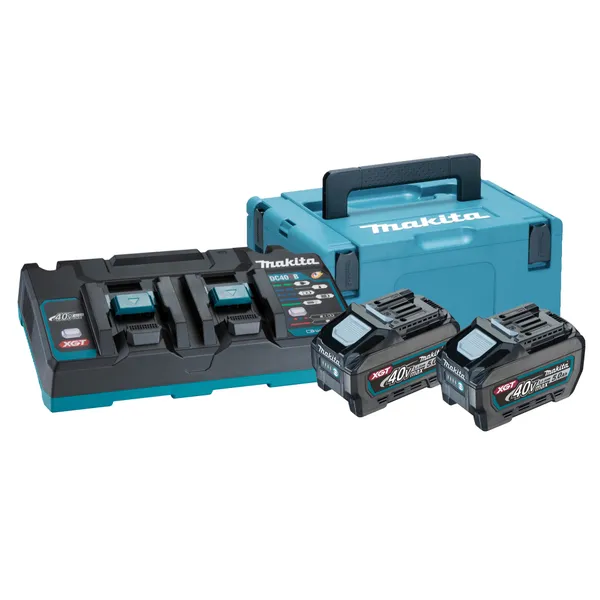 MAKITA, BATTERISETT 40V DOBBEL LADER + 5AH BATTx2