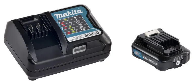 MAKITA, BATTERISETT BATTERI 12V 2,0AH + LADER