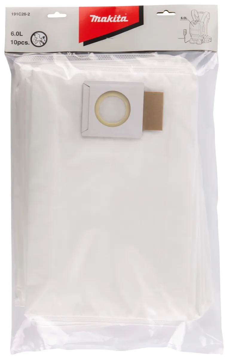 MAKITA, STØVSUGERPOSE, DVC660, DVC6, 10PK