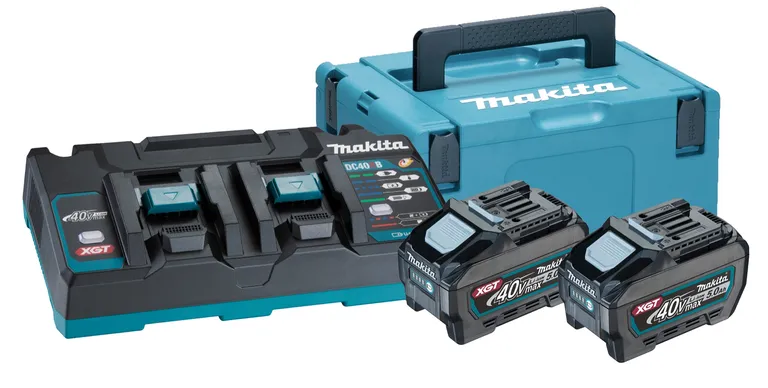 MAKITA, BATTERISETT 40V DOBBEL LADER + 5AH BATTx2