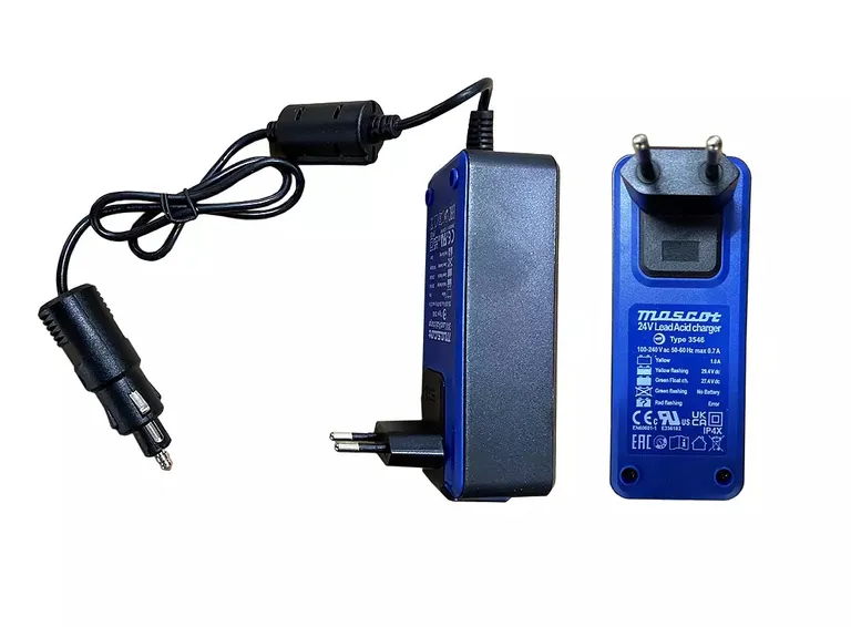 KISTEHÅNDTERINGSVOGN "MINDRE" , BATTERILADER