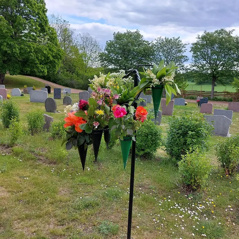 GRAVVASE/LYS STATIV 12X12