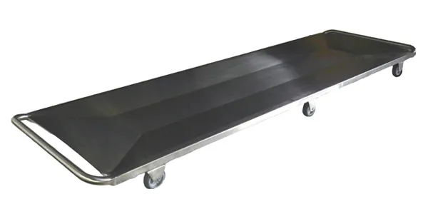 BÅREBRIKKE, 800 MM, RUSTFRITT, M/HJUL