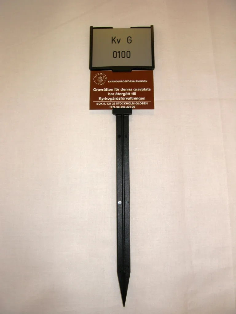 MERKEPINNE, FOR 2 SKILT, SORT